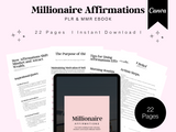 Millionaire Affirmations PLR eBook | Your Guide to Wealth and Abundance | Resell with Private Label or Master Resell Rights