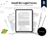 Small Business Legal Form Bundle | Bill of Sale, Cease and Desist, Operating Agreement & Contract Templates