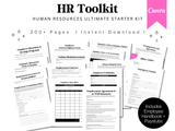 HR Toolkit: Employee Handbook, Payroll, Hiring Forms (Digital Download)