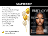 Editable Birthday Magazine Template: Personalized Party Keepsake (Canva Template)