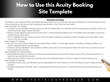 Acuity Website Template- Blush + Black
