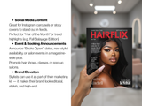 Hair Salon Magazine Cover Template: Editable Canva Flyer (Digital Download)