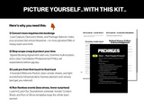 Promotional image for a dance event management kit with text and package details.