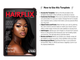 Hair Salon Magazine Cover Template: Editable Canva Flyer (Digital Download)