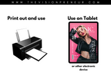 Editable Birthday Magazine Template: Fun Party Keepsake (Canva Template)
