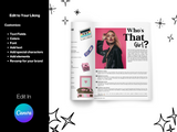 Editable Birthday Magazine Template: Fun Party Keepsake (Canva Template)