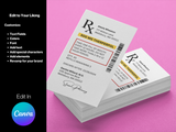 Editable RX Label Template: Custom Prescription Bottle Labels (Digital Download)