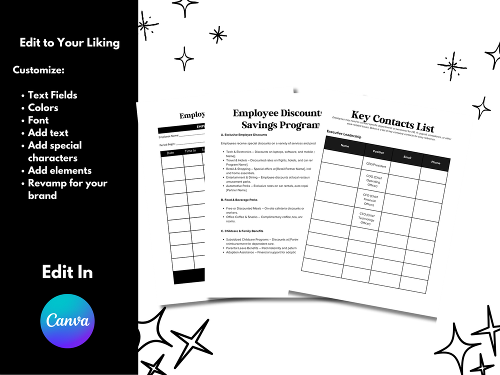 HR Toolkit: Employee Handbook, Payroll, Hiring Forms (Digital Download)