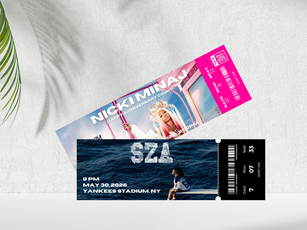 Editable Concert Ticket Template: Printable Surprise Gift (Canva DIY)(Digital Download