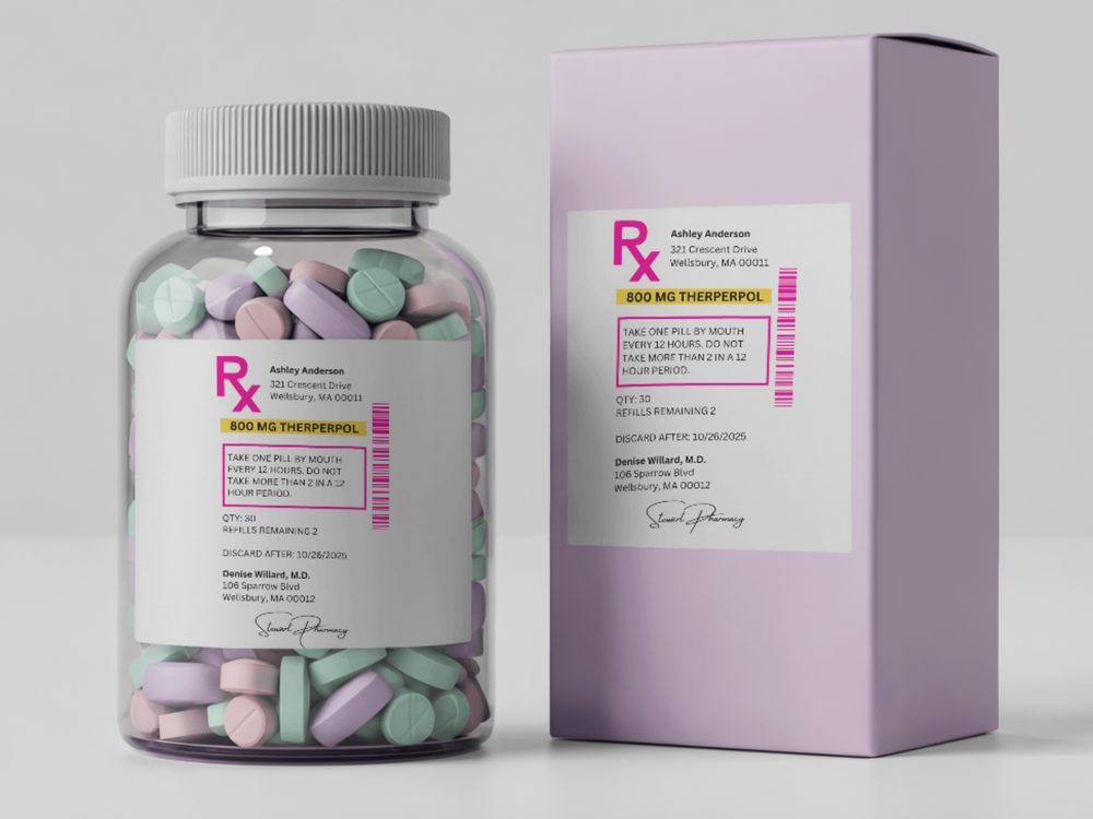 Editable RX Label Template: Custom Prescription Bottle Labels (Digital Download)