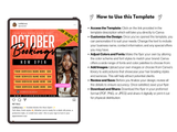 October Booking Flyer Template: Editable Salon Marketing (Canva)
