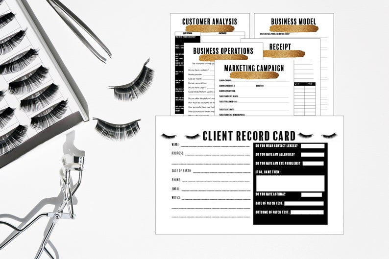 Eyelash Extension Business Forms